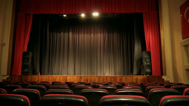 戏剧场景中的空座位视频下载