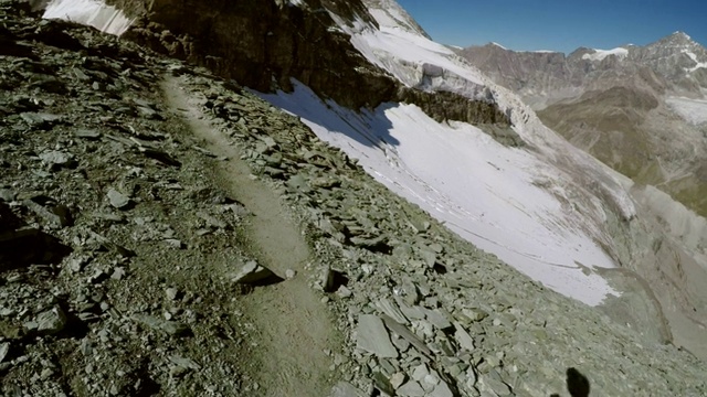 马特洪峰近景，雪山，瑞士阿尔卑斯山，瑞士视频素材