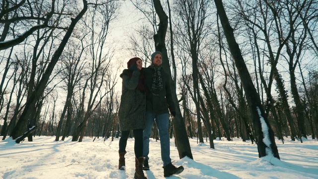 冬天的爱。视频素材