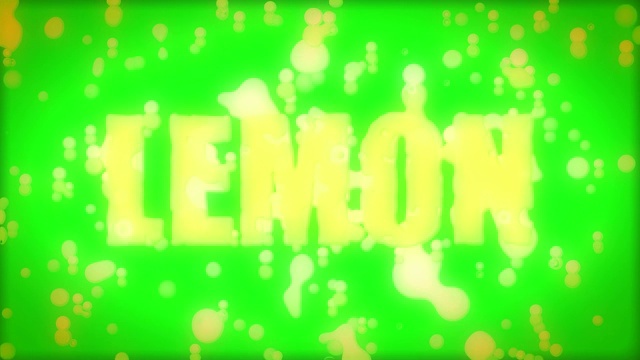 柠檬色动画字视频下载