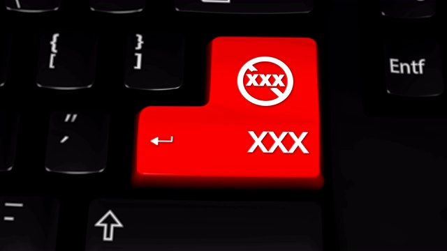 XXX旋转运动的电脑键盘按钮。视频下载