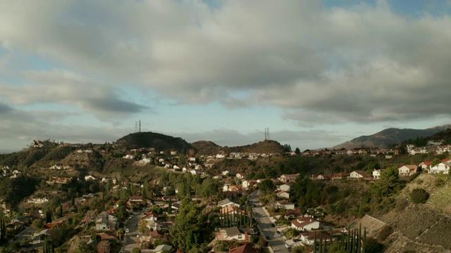 加州郊区蔓延-无人机拍摄视频素材