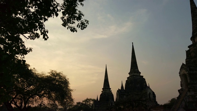 泰国大城府的宝塔。视频素材