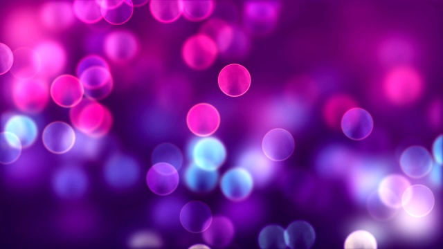 散焦粒子-红色，紫色，绿松石-可循环视频素材