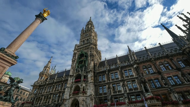 Marienplatz在慕尼黑视频下载