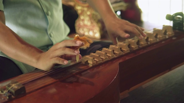 琴乐器泰国。视频素材