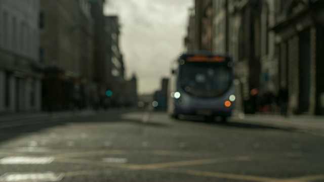 英国格拉斯哥交通的时间流逝视频素材
