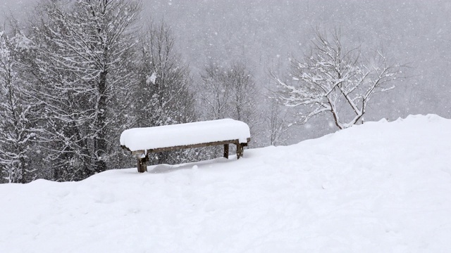 冬季和雪景视频下载