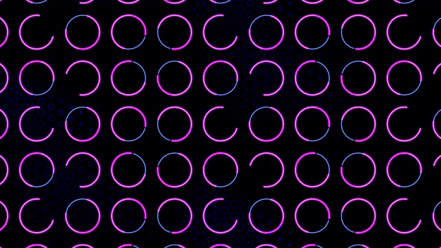 4k蓝色粉色圆圈抽象背景图案视频素材
