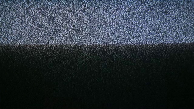 电视模拟静态波横跨屏幕视频素材