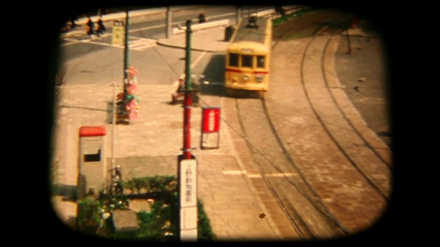 60年代的8毫米镜头，公共交通视频下载