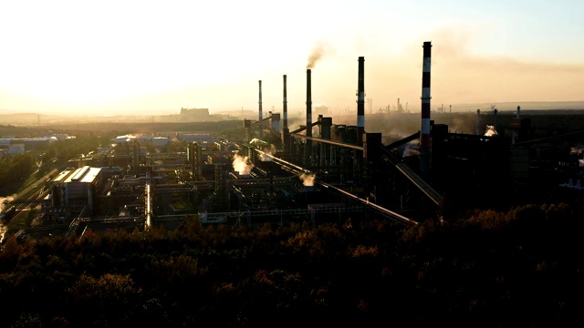 工业景观污染严重视频素材
