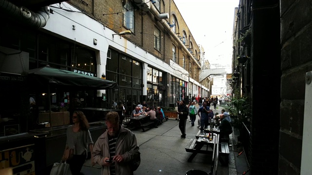 伦敦砖巷美食视频素材