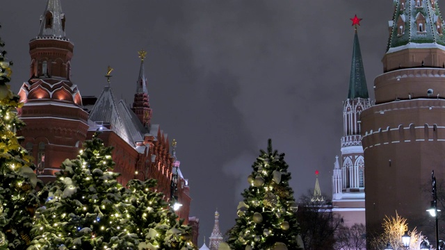 俄罗斯莫斯科，克里姆林宫大厦。视频素材