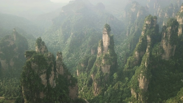 中国张家界国家森林公园航拍视频视频素材