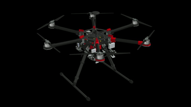 无人机S900爆炸部件视频下载