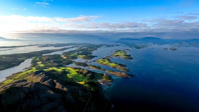 Bronnoysund，美丽的自然挪威视频下载