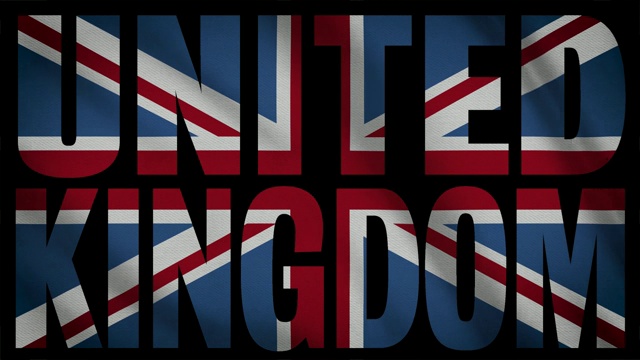 英国国旗与英国面具视频下载