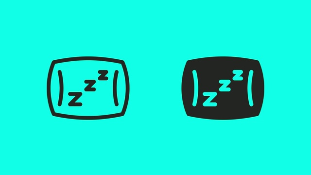 睡眠枕头图标-矢量动画视频素材