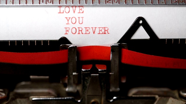 永远爱你-用一台旧打字机打字视频下载