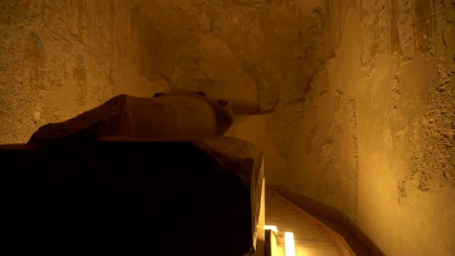 古埃及的古壁画墓(卢克索)。塞提二世之墓视频下载
