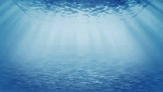 海底和水下的太阳光在海洋中(循环)视频素材
