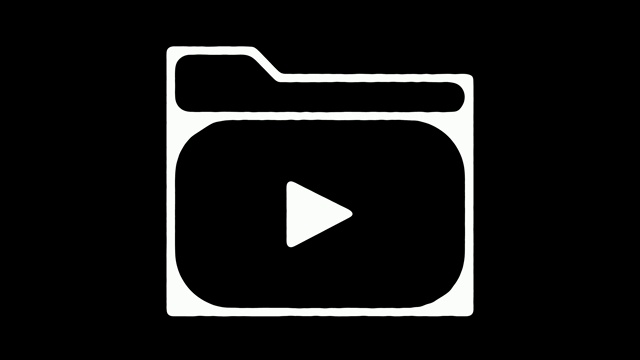 媒体存档黑板线动画与阿尔法视频下载