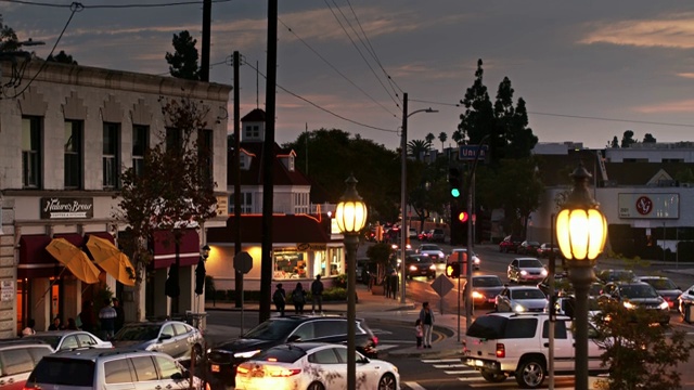 USC鸟瞰图从联合/胡佛，洛杉矶视频下载