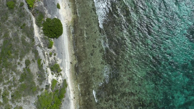 库拉索岛加勒比海鸟瞰图4K视频视频素材