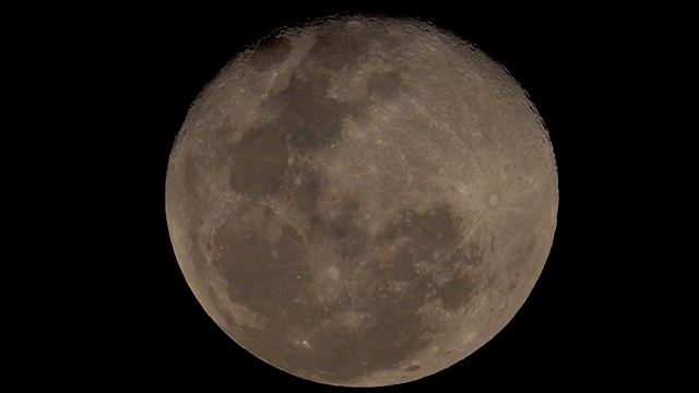 超级月亮之夜视频素材
