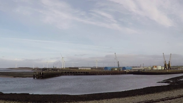 德文特河在Workington，坎布里亚，英格兰西北部视频素材