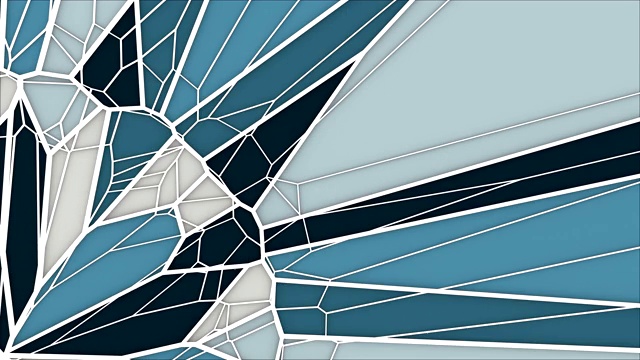 抽象几何运动图形背景。计算机生成的循环动画。蓝色三角形图案。3 d渲染。4 k UHD视频下载