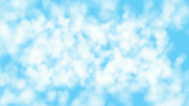 云飞通过3D渲染。飞过白云。蓝色的天空,4 k视频下载