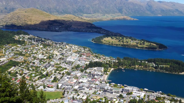 新西兰皇后镇的风景视频素材