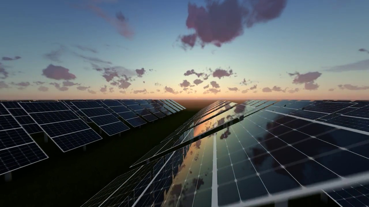 日出和技术太阳能电池板视频下载