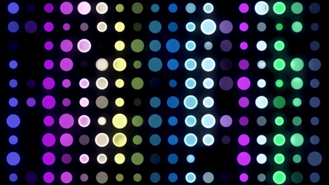 4k多色Led圆灯-无限循环视频素材