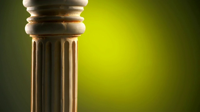 古希腊圆柱上的光亮视频下载