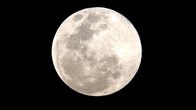 超级月亮之夜视频素材