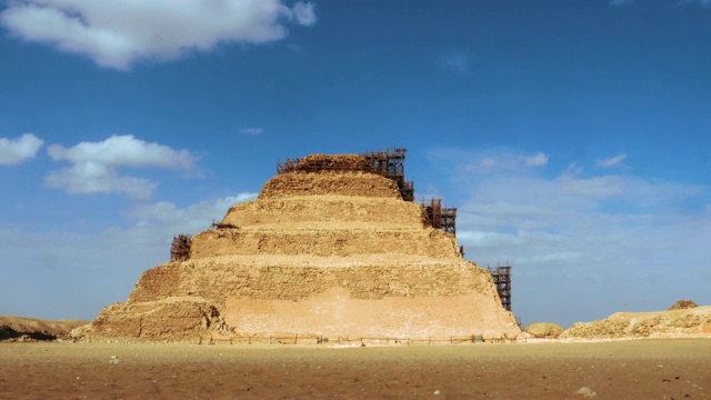 埃及塞加拉的卓瑟阶梯金字塔视频素材
