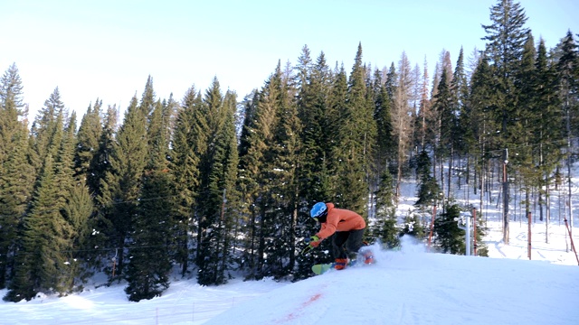 极限滑雪板和滑雪视频素材