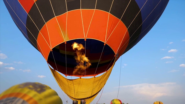 丙烷气体燃烧器在热气球上起飞视频购买