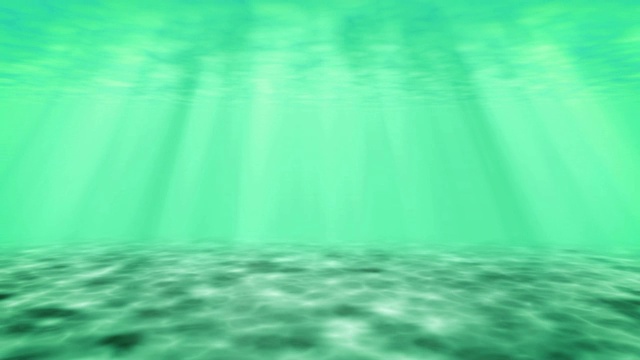 海底和水下的太阳光在海洋中(循环)视频素材