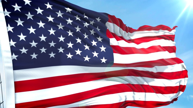 美国国旗-慢动作- 4K分辨率视频下载