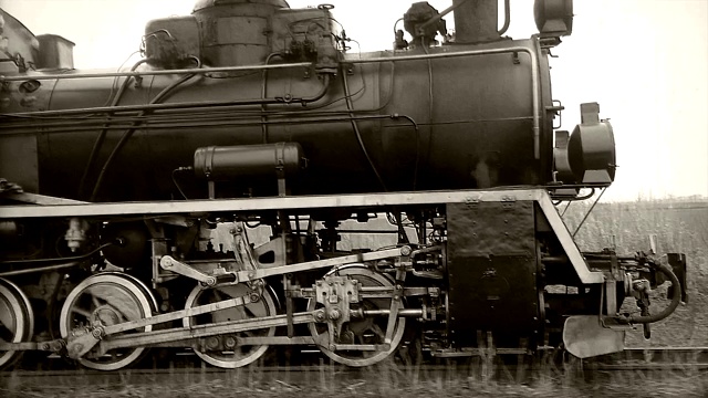 机车蒸汽快速驱动回路视频素材