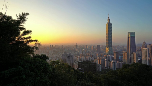 台湾台北美丽的建筑、建筑、城市生活视频下载