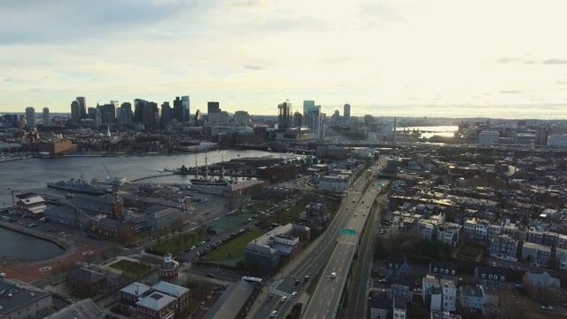 波士顿天际线从北桥滑梯视频下载