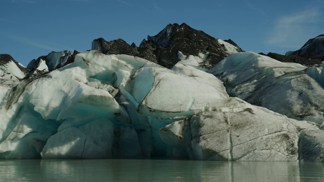 美国阿拉斯加州帕尔默冰川的摇摄视频素材