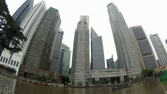 新加坡,船码头视频素材