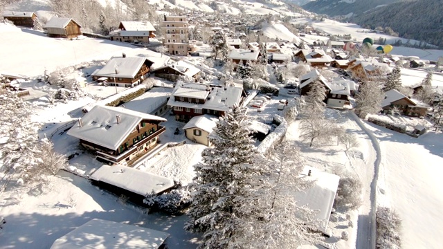 阿尔卑斯山脉在冬天视频下载
