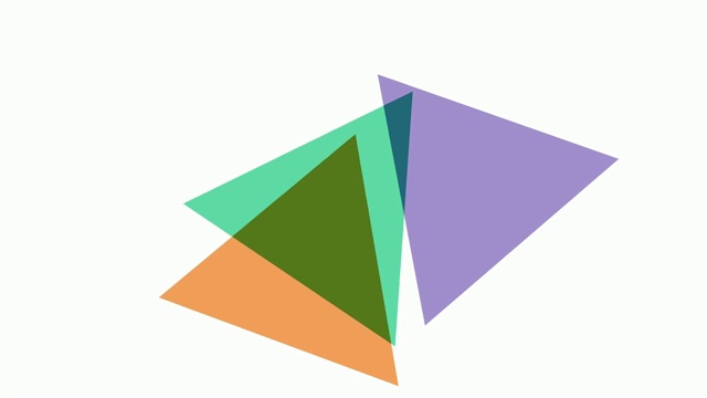 几何颜色形状:三角形视频下载